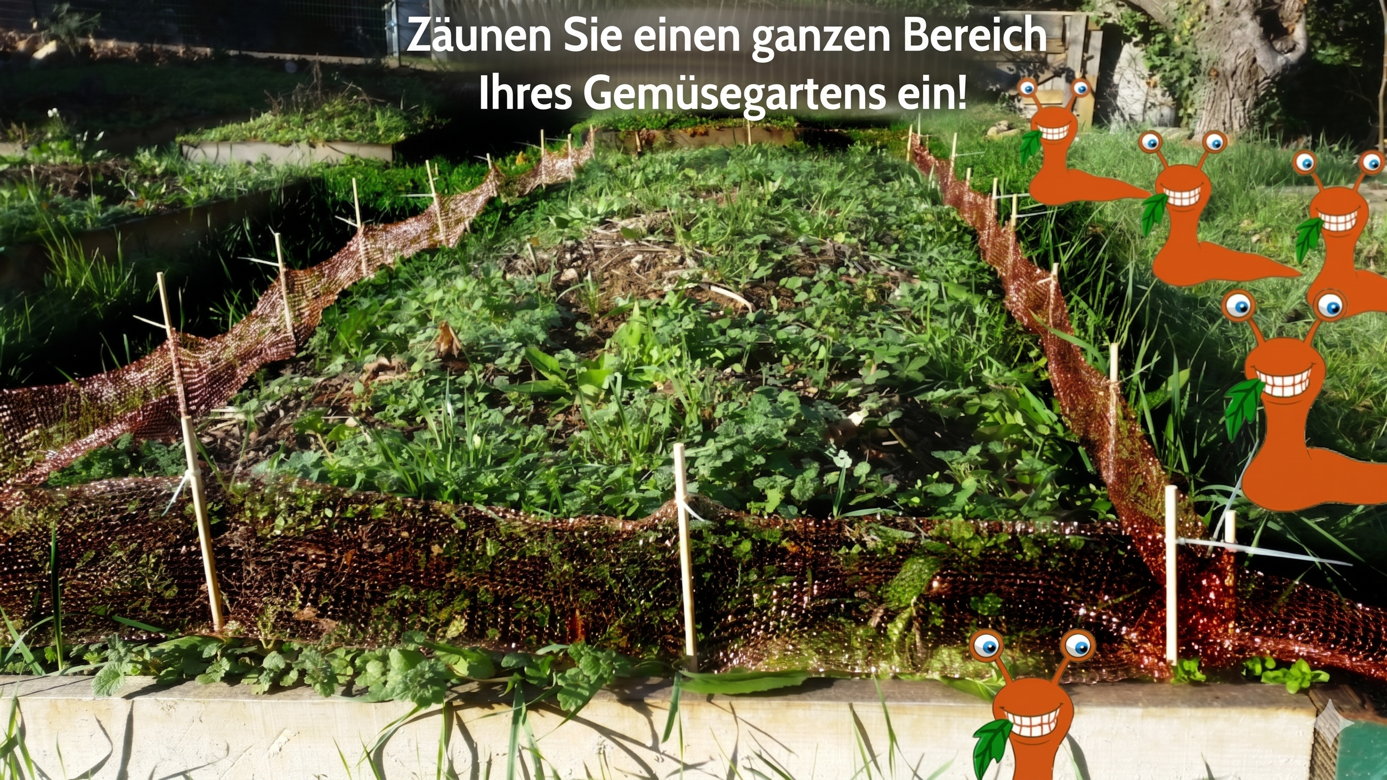 Das Springday-Schneckennetz ist eine natürliche Barriere gegen Schnecken